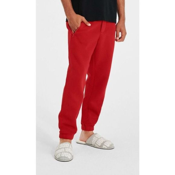 UGG 1126372 Men's Sz Medium Samba Red Ricky Cotton Blend Jogger Pants $98 - Picture 9 of 9